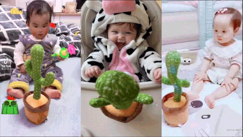 Talking & Dancing Cactus Toy - Trendy Tunnel